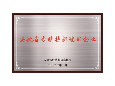 Província de Anhui especializada e nova empresa campeã